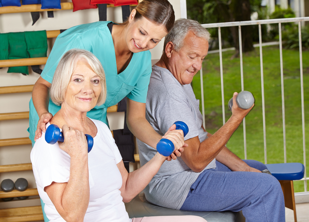 Elderly in home physical therapy