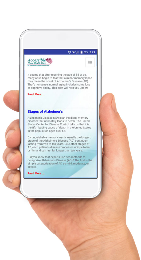 Accessible Alzheimer’s and Dementia App