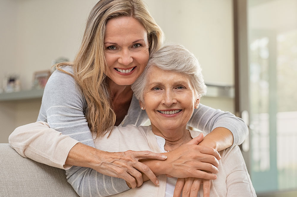 senior daughter and mother